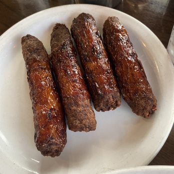Little Crane Cafe - Check out these sausages.... amazing, I only shared 1 - American Near Me - Vader, Washington Little Crane Cafe - Check out these sausages.... amazing, I only shared 1 - American Near Me - Vader, Washington