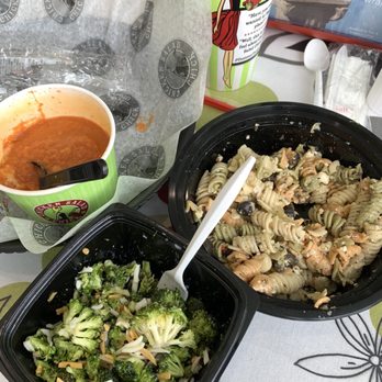 Chicken Salad Chick - Pasta salad, broccoli salad, tomatoes bisque - Salad Near Me - Albuquerque, New Mexico