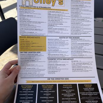 Honey's Bistro - Menu - Breakfast & Brunch Near Me - Encinitas, California