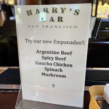 Harry's Bar - Excited to try these! - Sports Bars Near Me - San Francisco, California