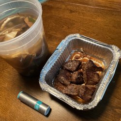 Mr Fuji Sushi Hibachi - $14 filet mignon, and $15 house soup.