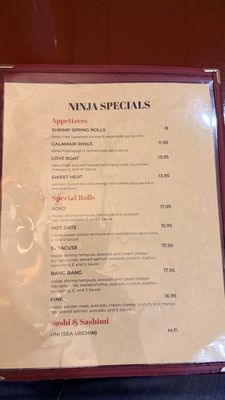 Menu photo 1 Ninja Sushi Nutley, NJ