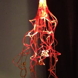 Galaxy: Science. Art. Party. - Tangled lights with almost jellyfish like waviness. Very cool.