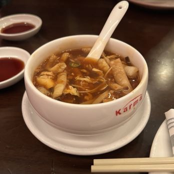 Karma Burlington - Hot and sour soup - Asian Fusion Near Me - Burlington, Massachusetts