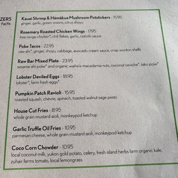Monkeypod Kitchen - Menu - New American Near Me - Lahaina, Hawaii Monkeypod Kitchen - Menu - New American Near Me - Lahaina, Hawaii