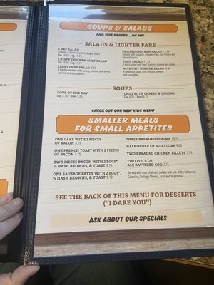 Menu photo 2 The Nite Owl Restaurant Columbia Falls, MT