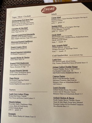 Menu photo 6 Luca Keene, NH Menu photo 6 Luca Keene, NH