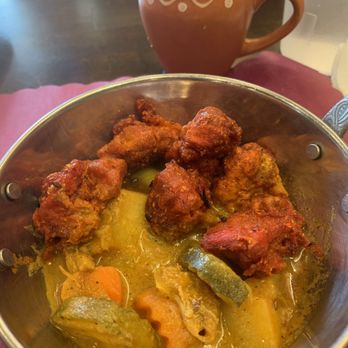 Turmeric Hut - Indian Restaurant - One of the meat/chicken dishes combined with a vegetable dish. - Indian Near Me - Oceanside, California Turmeric Hut - Indian Restaurant - One of the meat/chicken dishes combined with a vegetable dish. - Indian Near Me - Oceanside, California