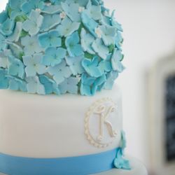 Delish Cakery - Aryn made the hydrangeas by hand!