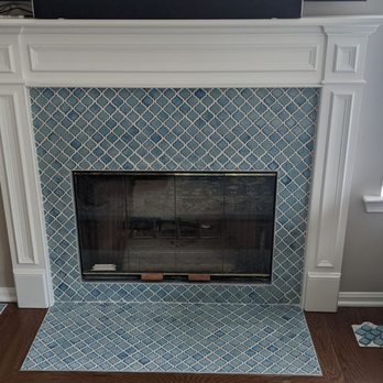 Henry Tile - Completed tile fireplace - Tiling Near Me Henry Tile - Completed tile fireplace - Tiling Near Me