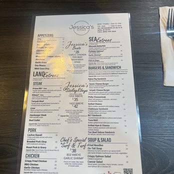 Jessica's - Menu. Sunday May 18, 2025 - Breakfast & Brunch Near Me - Aiea, Hawaii Jessica's - Menu. Sunday May 18, 2025 - Breakfast & Brunch Near Me - Aiea, Hawaii