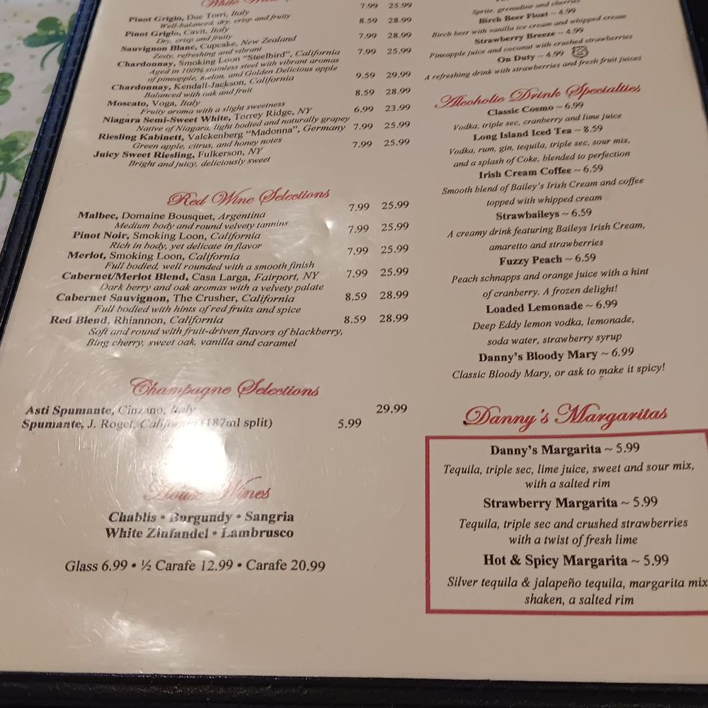 Danny's Restaurant - Menu - American Near Me - Buffalo, New York Danny's Restaurant - Menu - American Near Me - Buffalo, New York