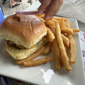 Cabanas Coastal Grill - Kids cheeseburger - Seafood Near Me - Clearwater, Florida Cabanas Coastal Grill - Kids cheeseburger - Seafood Near Me - Clearwater, Florida
