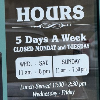 Chef Lee's Mandarin House II - The posted hours - Chinese Near Me - Salinas, California Chef Lee's Mandarin House II - The posted hours - Chinese Near Me - Salinas, California