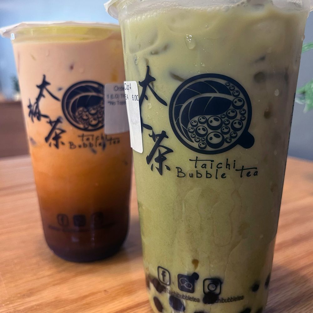 Taichi  Bubble Tea - Matcha tea with boba and a Thai Tea - Ramen Near Me - Tucson, Arizona