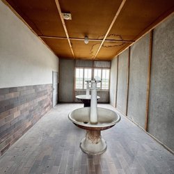 KZ-Gedenkstätte Dachau - 07.14.26 they only have a few mins time to crowd into the washrooms and toilets all at once