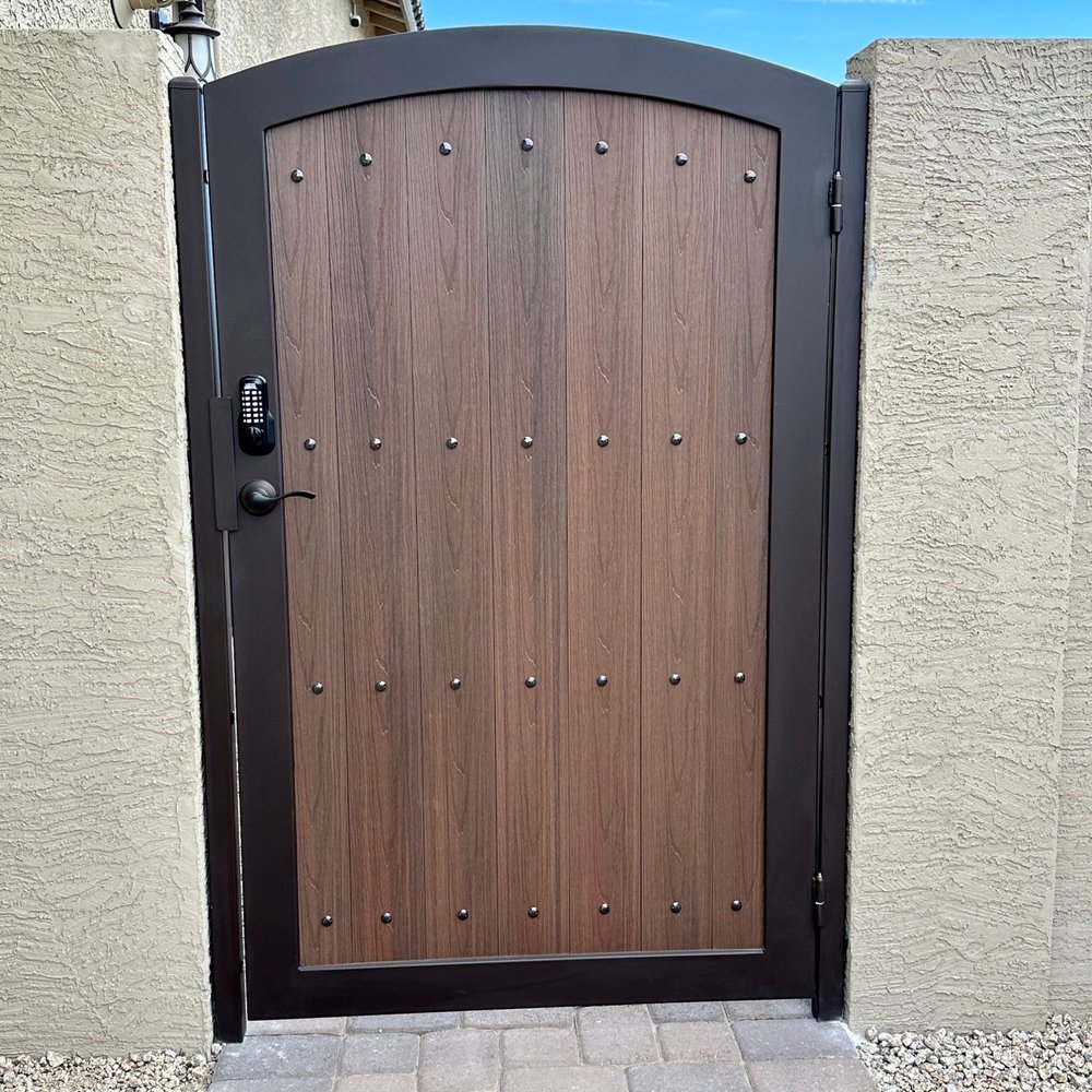 First Impression Ironworks - Side Yard Gate - Fences & Gates Near Me - Litchfield Park, Arizona First Impression Ironworks - Side Yard Gate - Fences & Gates Near Me - Litchfield Park, Arizona