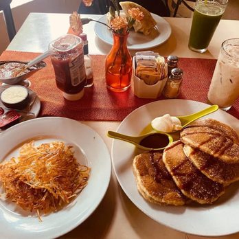 Coco's Kitchen - Churro pancakes and hashbrowns. - Breakfast & Brunch Near Me - Puerto Vallarta, JAL