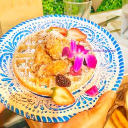 Buttermilk Fried Chicken and Churro Waffles
