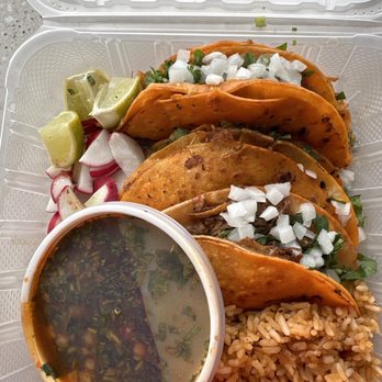 Javi's Tacos - Lakeside Plaza - Birria platter with red rice of choice - Tacos Near Me - Omaha, Nebraska