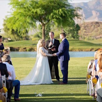 The Views At Superstition - Bridge site. Officiant: Mark Faul ThePerfectWedding, Photo credit: LIA Photography - Venues & Event Spaces Near Me - Gold Canyon, Arizona