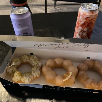 Mochinut - Seattle - Ube fresh milk, strawberry cream, pistachio orange and churro donuts. - Donuts Near Me - Seattle, Washington Mochinut - Seattle - Ube fresh milk, strawberry cream, pistachio orange and churro donuts. - Donuts Near Me - Seattle, Washington