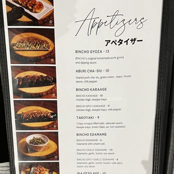 Bincho - Menu - Ramen Near Me - Los Angeles, California
