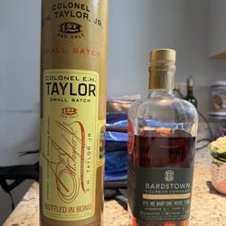 Lila Wine And Spirits - Picture of the EH Taylor Small Batch and Bardstown Bourbon Company's new Rye bourbon that I purchased at Lila's Wine and Spirits!