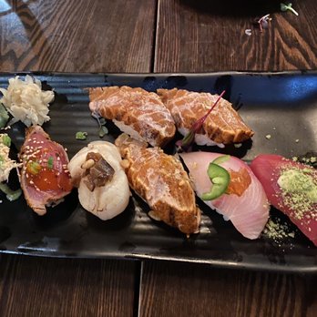 Lazy Fish - Lazy Nigiri sampler - Sushi Bars Near Me - Frederick, Maryland Lazy Fish - Lazy Nigiri sampler - Sushi Bars Near Me - Frederick, Maryland