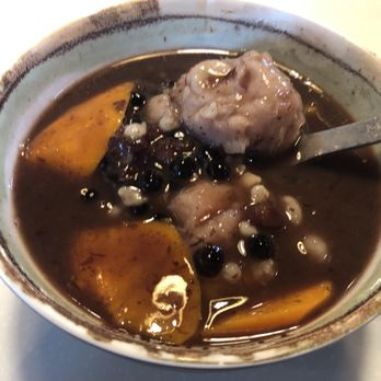Meet Fresh - Warm Combo: taro, sweet potato, ted beans, yuyuan (sticky rice ball) - Desserts Near Me - Bellevue, Washington Meet Fresh - Warm Combo: taro, sweet potato, ted beans, yuyuan (sticky rice ball) - Desserts Near Me - Bellevue, Washington