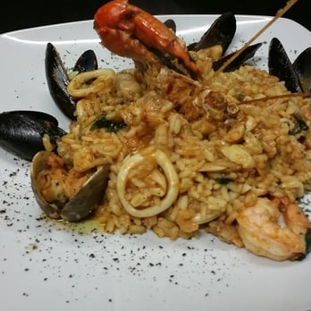 Trattoria Bellamore - a plate of seafood and rice - Italian Near Me - Laval, Quebec Trattoria Bellamore - a plate of seafood and rice - Italian Near Me - Laval, Quebec