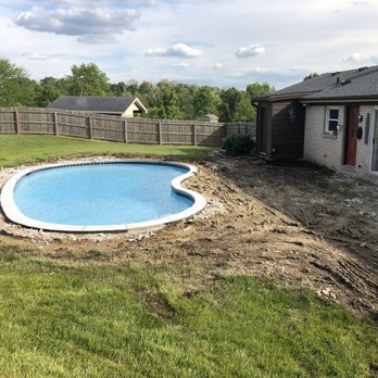 Houser Construction - Very little damage to grass - Masonry/Concrete Near Me