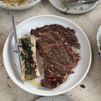 Manuela - Ribeye with bone marrow - New American Near Me - Los Angeles, California Manuela - Ribeye with bone marrow - New American Near Me - Los Angeles, California