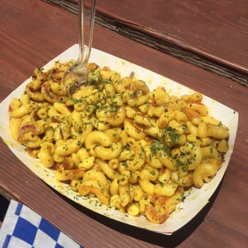 Arlo's Junior - Macaroni and cheese. Has a smoky flavor! The staff told me it's a proprietary cheese they make from coconut milk. - Burgers Near Me - Austin, Texas