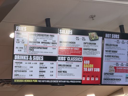 Menu photo 1 Capriotti's Sandwich Shop Honolulu, HI
