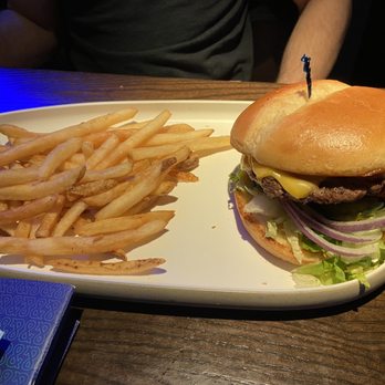Dave & Buster's Gaithersburg - Cheese Burger with French Fries - Arcades Near Me - Gaithersburg, Maryland