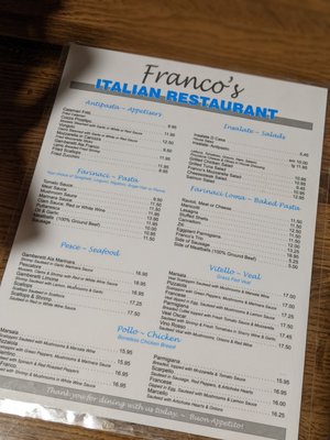 Menu photo 3 Franco's Italian Restaurant Norfolk, VA