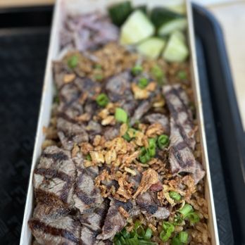 The Hangar - Wagyu garlic rice bento - Food Court Near Me - Long Beach, California The Hangar - Wagyu garlic rice bento - Food Court Near Me - Long Beach, California