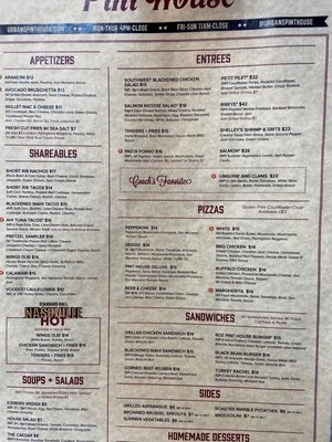 Menu photo 8 Urban Meyer's Pint House Dublin, OH