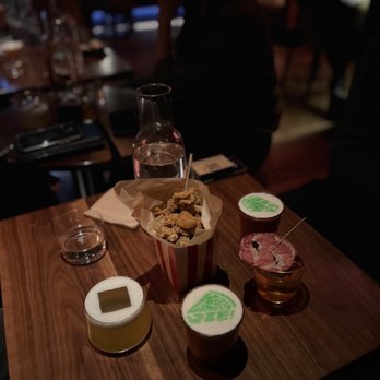 Double Chicken Please - Popcorn chicken, Key Lime Pie drink, Japanese Cold Noodle drink, Red Eye Gravy drink - Cocktail Bars Near Me - New York, New York