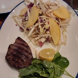 Steak with raddicio salad Steak with raddicio salad