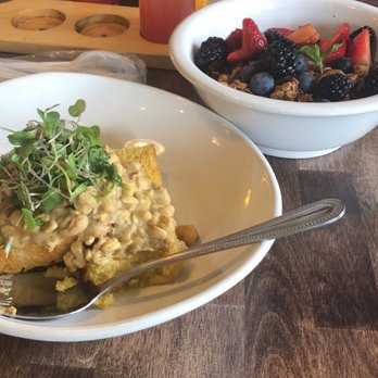 The Garden Table - Navy beans and cornbread, juice flight and oatmeal - Breakfast & Brunch Near Me - Indianapolis, Indiana