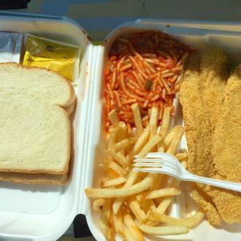 Ed's Fish House - Crispy catfish, awesome fries, and delightful spaghetti with white bread and pickles. - Southern Near Me - Nashville, Tennessee