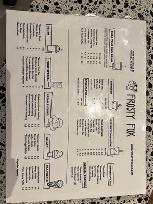 Menu photo 6 Frosty Fox Orlando, FL Menu photo 6 Frosty Fox Orlando, FL
