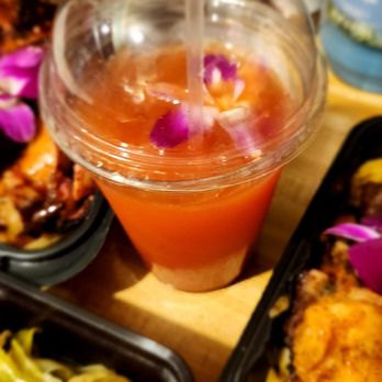 Island Spice Grill Jax  - Hibiscus tea I think lovely my husband's drink - Soul Food Near Me - Jacksonville, Florida