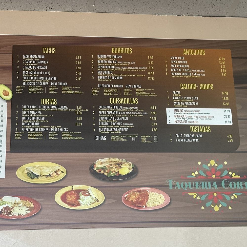 Taqueria Cortes - Menu - Mexican Near Me - Salinas, California Taqueria Cortes - Menu - Mexican Near Me - Salinas, California
