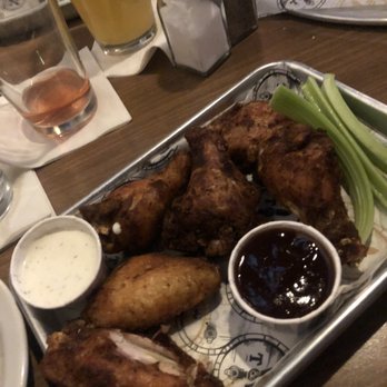 Tap & Barrel Grill - Wings no sauce on side to try two, Parmesan garlic and barbecue. Giant pretzel of yummy! - Sports Bars Near Me - Shelby Township, Michigan Tap & Barrel Grill - Wings no sauce on side to try two, Parmesan garlic and barbecue. Giant pretzel of yummy! - Sports Bars Near Me - Shelby Township, Michigan