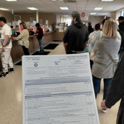 Dmv - Absolute disaster! This place is 900°, insanely slowly, loud,and smells moldy with mold and dust in the air ducts.