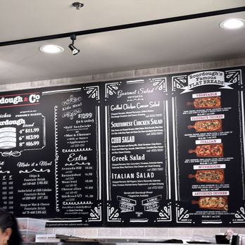 Sourdough & Co. - Menu on wall - Soup Near Me - Mountain View, California Sourdough & Co. - Menu on wall - Soup Near Me - Mountain View, California