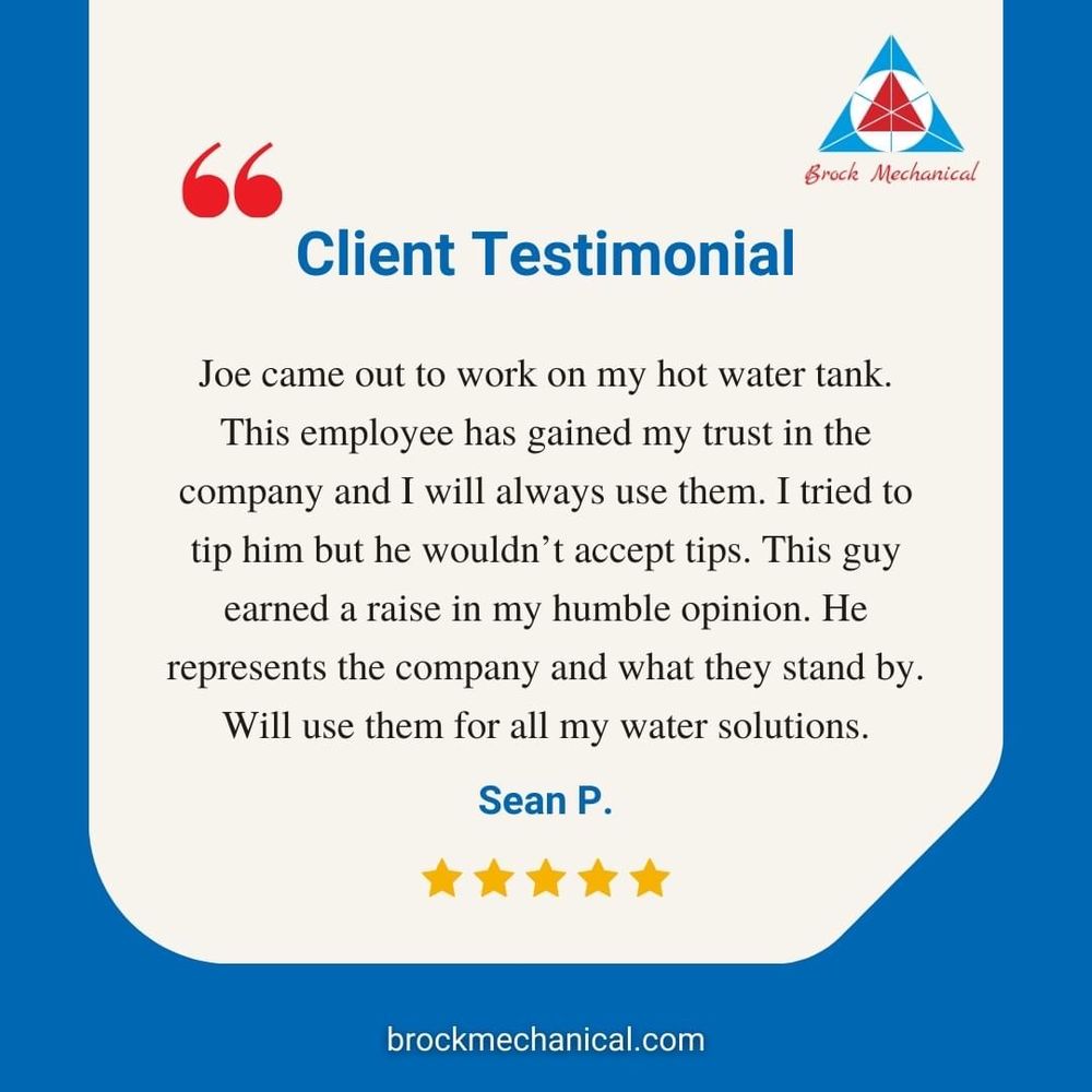 Slide of Brock Mechanical Plumbing Contractor